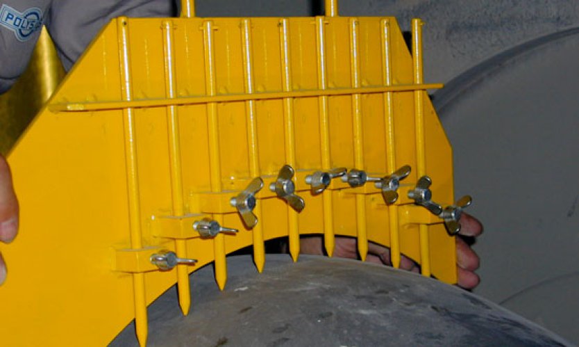 Figure 7: Wear measurements on grinding tools.